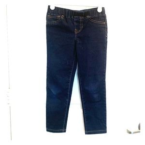 Girls dark wash jegging